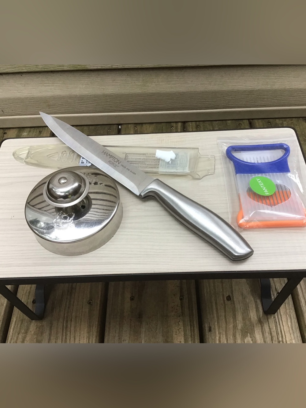 Kitchen Bundle, Kobe Superior Steel 8” Knife, PC Cut & Seal, Food Tines
